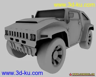 3D打印模型悍马一辆素模的图片