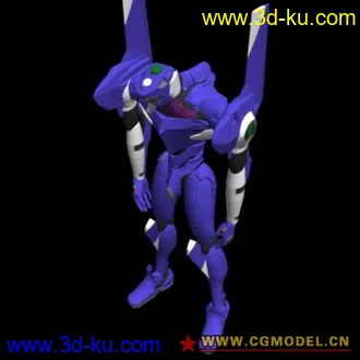 3D打印模型福音战士 3台主角机的图片