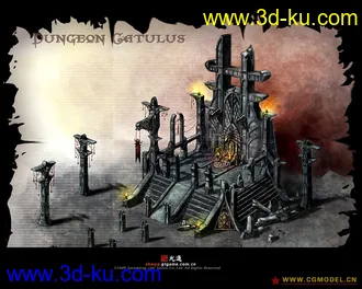 3D打印模型古代祭坛的图片