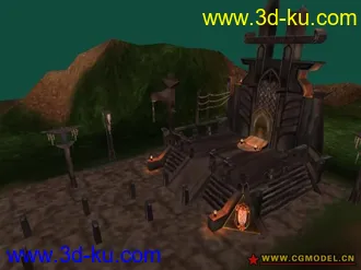 3D打印模型古代祭坛的图片