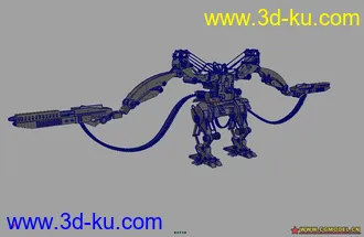 maya强大的机器人模型的图片