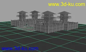 3D打印模型古代城墙的图片