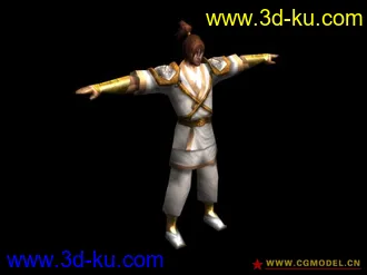 《流星蝴蝶剑》角色：小何 模型带动画 [单机动作类][昱泉国际]的图片