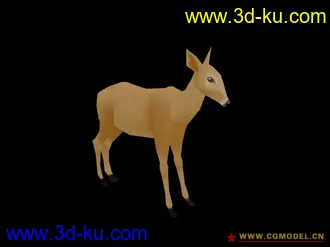 3D打印模型强大的小鹿的图片