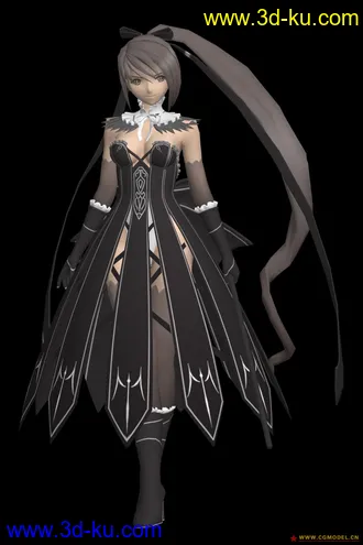 3D打印模型可爱的日系妹妹。的图片