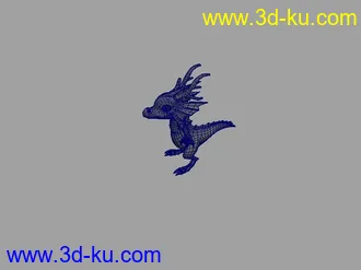 （习作）Q版可爱小龙。。精度模型。有MB。obj格式的图片