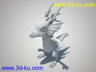 （习作）Q版可爱小龙。。精度模型。有MB。obj格式的图片