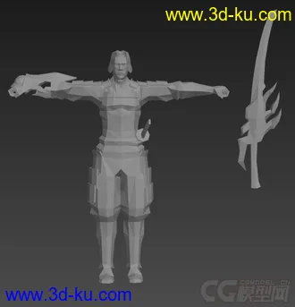 [MAX8][人物模型][贴图/无][动作/无]鬼武者3个主角的模型的图片
