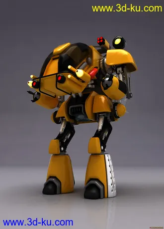 3D打印模型我的原创机器人（不完全算人）的图片