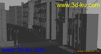 3D打印模型商业街的图片