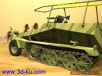 3D打印模型二战德国Sdkfz250无线电指挥车，高级品（MAX）的图片
