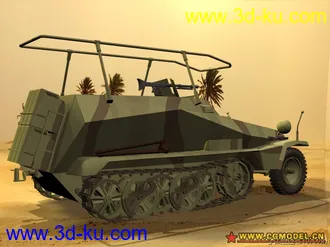3D打印模型二战德国Sdkfz250无线电指挥车，高级品（MAX）的图片