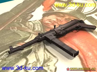 3D打印模型二战德国MP38冲锋枪（MAX）的图片