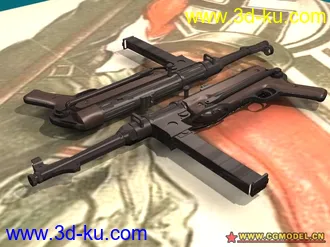 3D打印模型二战德国MP38冲锋枪（MAX）的图片