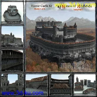 飞机模型和各种建筑模型的图片