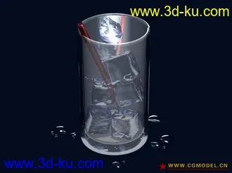 3D打印模型玻璃．冰．水．带材质的．渲染还不错．来看看的图片