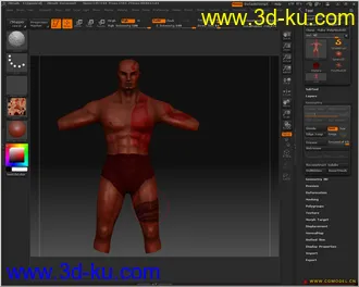 原创战神模型带全套贴图的图片