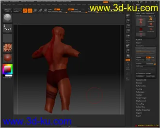 原创战神模型带全套贴图的图片