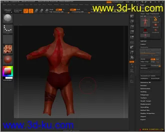 原创战神模型带全套贴图的图片