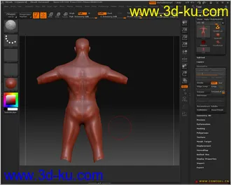 原创战神模型带全套贴图的图片