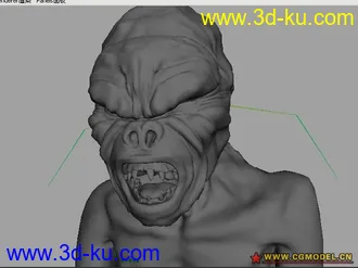 MAYA模型--怪兽头部の一的图片