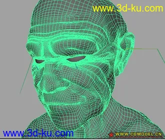 MAYA模型--怪兽头部の二的图片