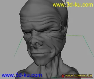 MAYA模型--怪兽头部の三的图片