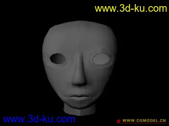 3D打印模型第一次自己做的人头的图片