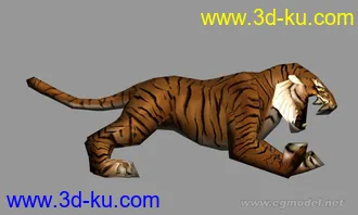 3D打印模型老虎一只（max7.0文件）的图片