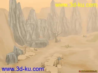 3D打印模型墨香场景系列之莫高窟入口的图片