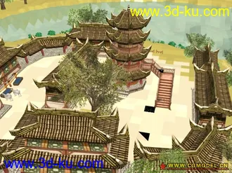 3D打印模型墨香场景系列之月牙泉的图片