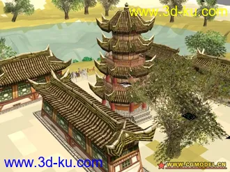 3D打印模型墨香场景系列之月牙泉的图片