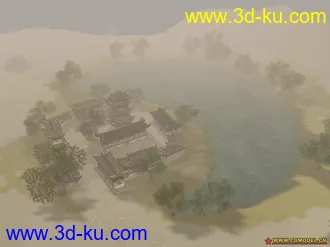 3D打印模型墨香场景系列之月牙泉的图片