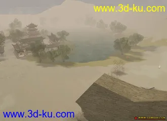 3D打印模型墨香场景系列之月牙泉的图片