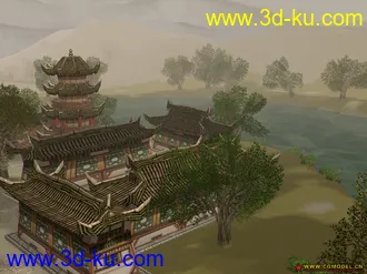 3D打印模型墨香场景系列之月牙泉的图片