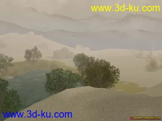 3D打印模型墨香场景系列之月牙泉的图片