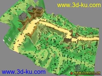 3D打印模型墨香场景系列之万里长城的图片