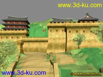 3D打印模型墨香场景系列之万里长城的图片