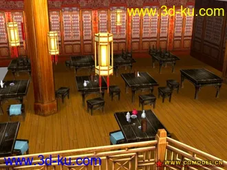 3D打印模型墨香场景系列之天安楼酒店的图片