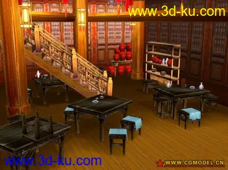 3D打印模型墨香场景系列之天安楼酒店的图片