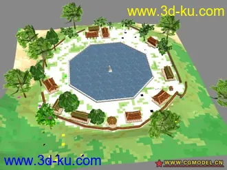 3D打印模型墨香场景系列之华清池的图片