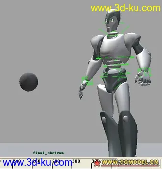 3D打印模型带绑定的机器人的图片