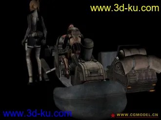 3D打印模型两个MM女战士的图片