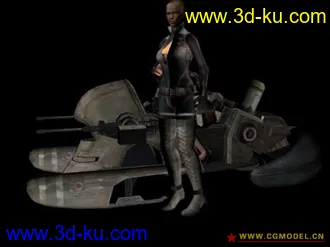 3D打印模型两个MM女战士的图片