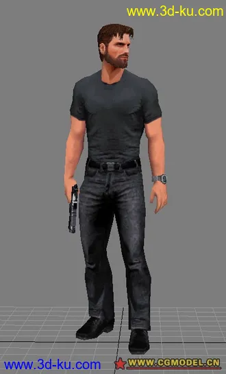 3D打印模型全球首发！SEGA的PS2动作大作《猎头者》HeadHunter男主角的图片