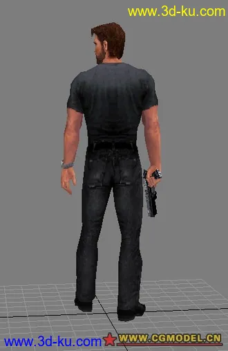 3D打印模型全球首发！SEGA的PS2动作大作《猎头者》HeadHunter男主角的图片