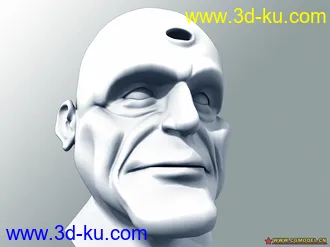 3D打印模型前几天刚做的人头的图片