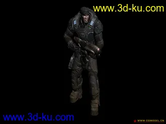 3D打印模型战争机器游戏人物的图片