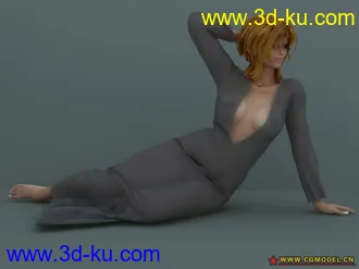 3D打印模型网上收集的美女，自己渲了下，没看到别人发过的图片