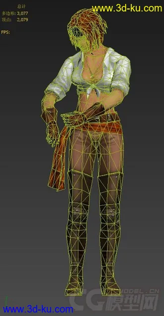 3D打印模型[分享]海盗时代：加勒比传说女主角的图片